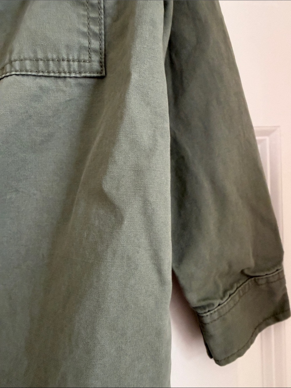 GAP Kids Olive Green Button-Front Jacket - Picture 4 of 8